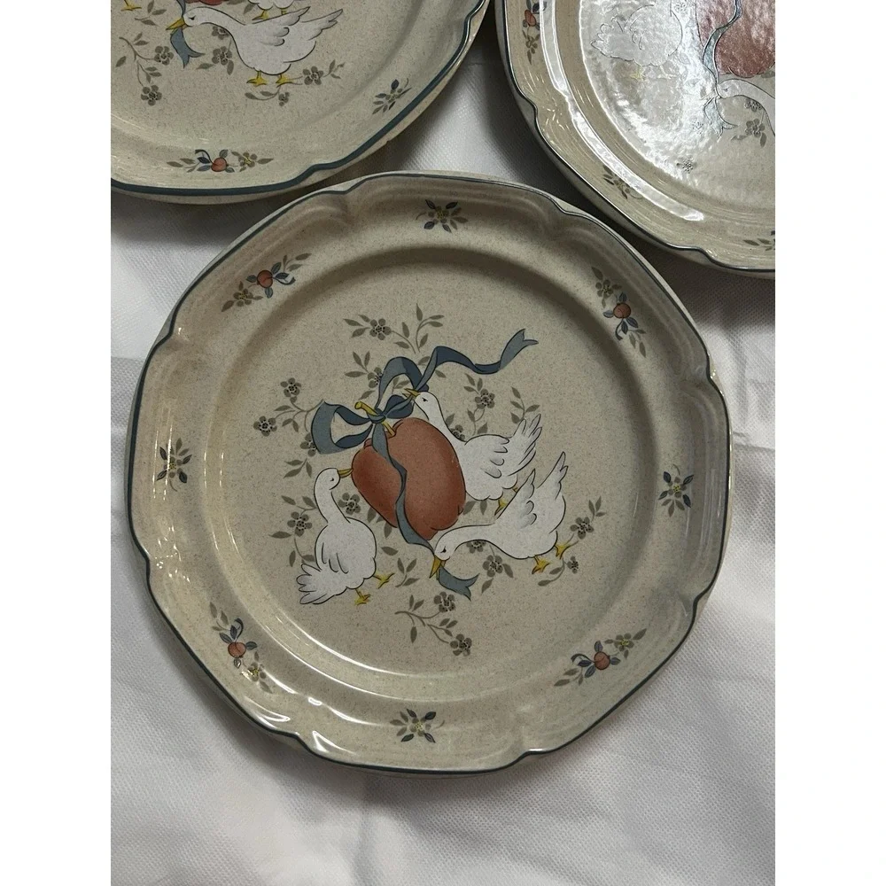 Vtg International Marmalade Stoneware 25 Pieces Goose Cottagecore Country